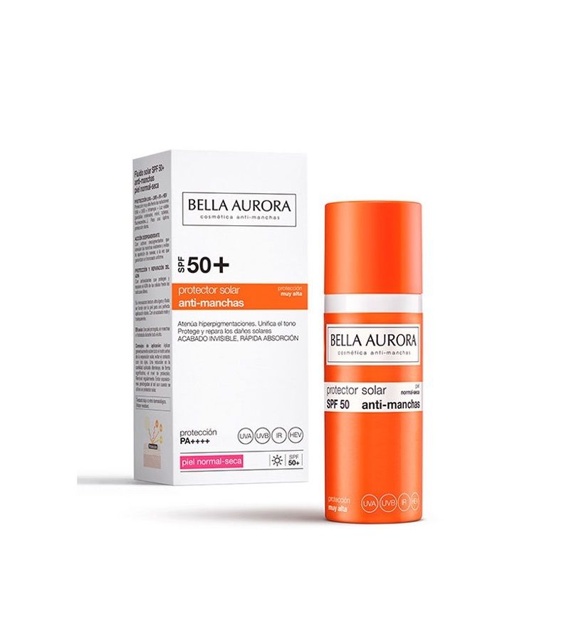 Protector solar anti-manchas SPF50 Piel normal-seca 50ml.