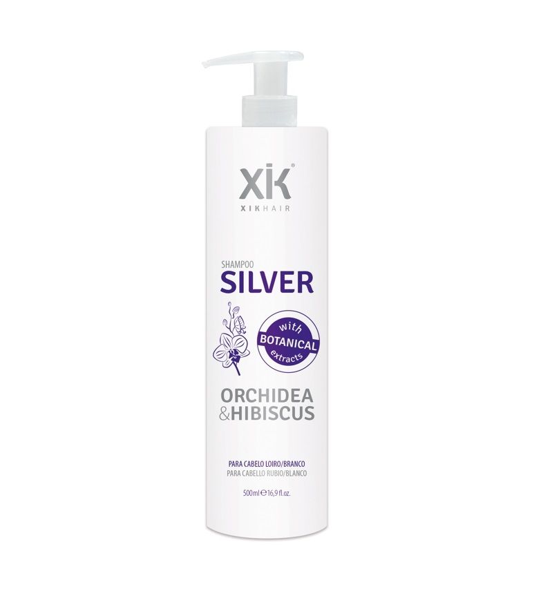 XIK SILVER Champu Silver Anti-Amarillo con Orchidea y Hibiscus 500ml.