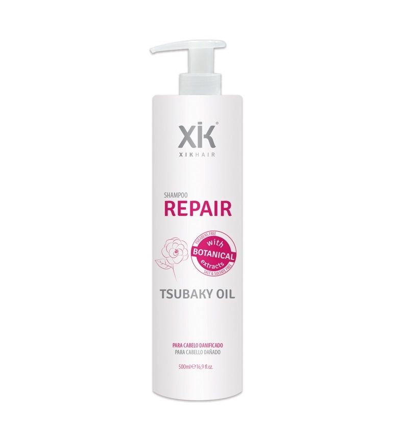 XIK REPAIR Champu Reparador con aceite de Tsubaky (Camelia) 500ml.