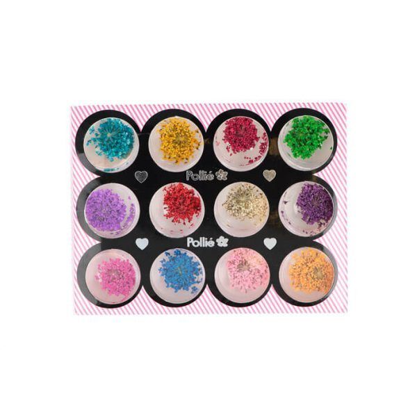 Nail Art Flores Secas Para 12 Colores