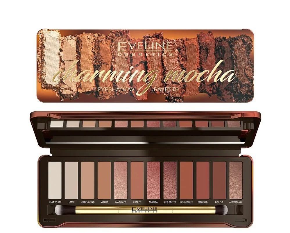 Paleta De Sombras 12 Colores Charming Mocha