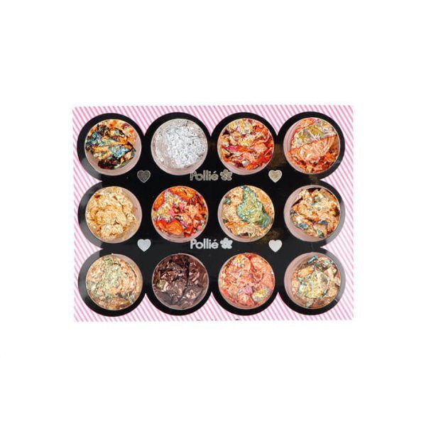 Nail Art Pan De Oro 12 Colores