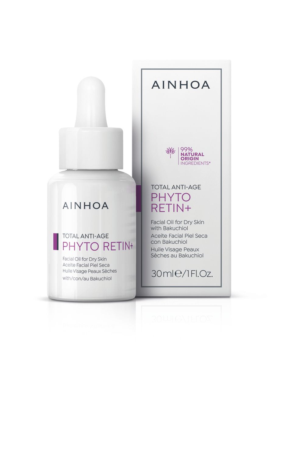 PHYTO RETIN+ Aceite facial piel seca anti-edad con bakuchiol 30 ml.