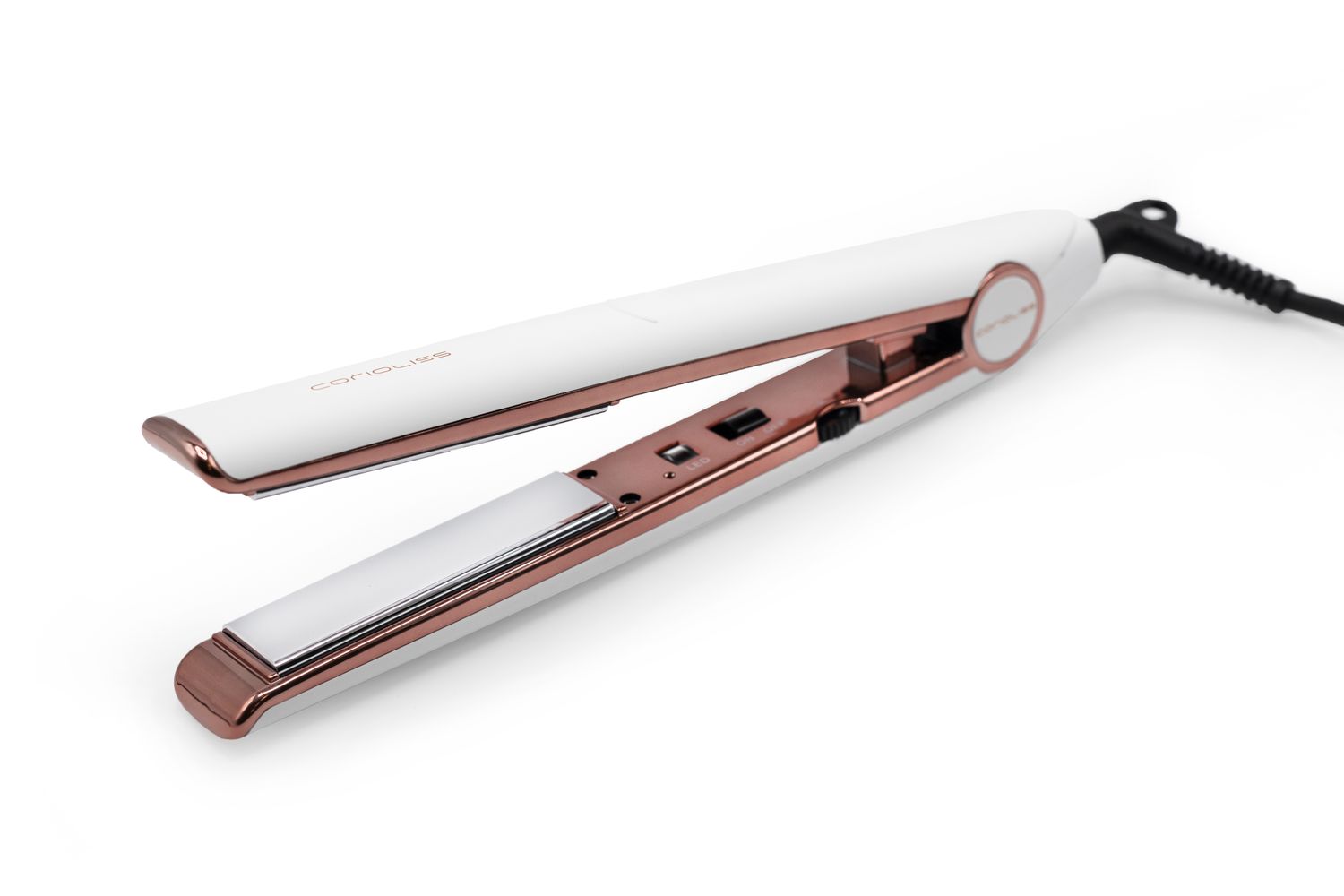 Plancha Del Pelo C1 White Soft Touch Copper