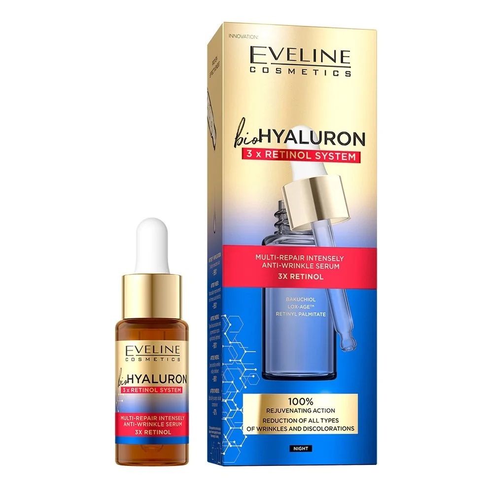 Biohyaluron 3Xretinol System Sérum Multireparador Intensamente Antiarrugas 18 ml.