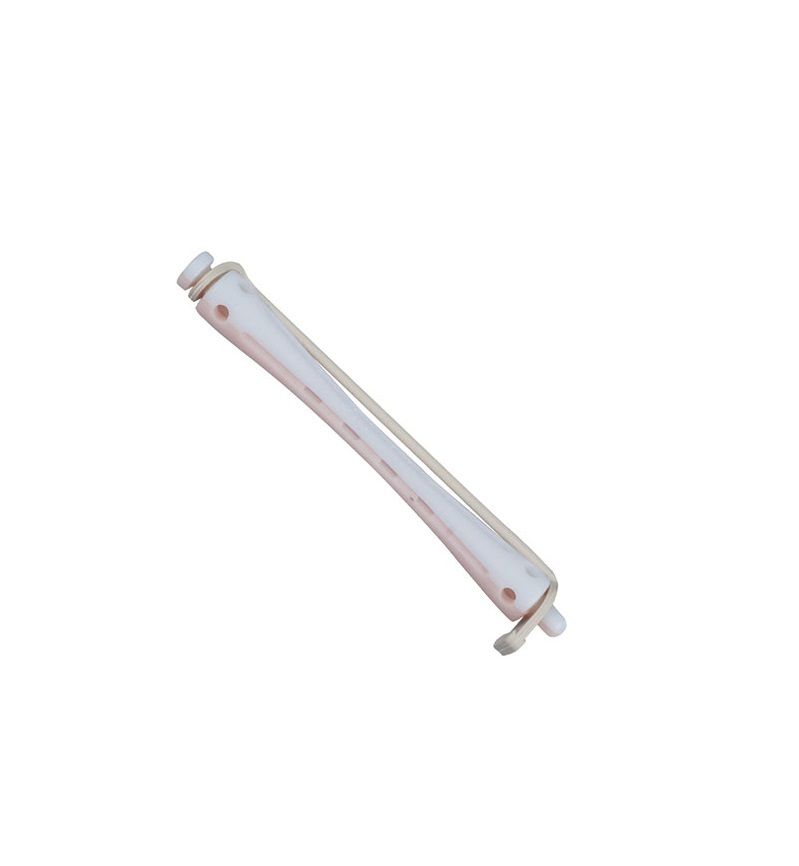 Bigudis Plastico Bicolor Gris/Rosa Largo