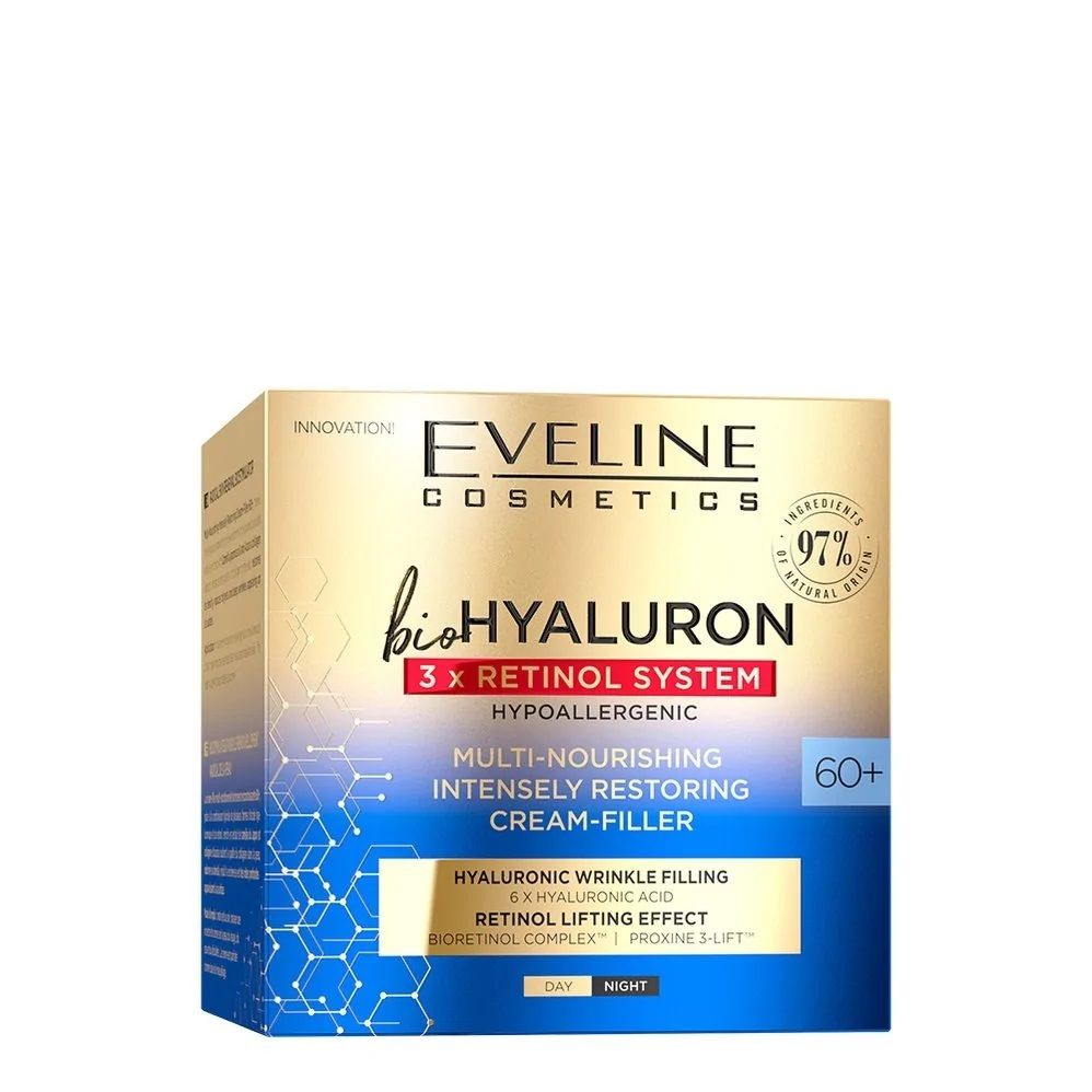 Biohyaluron 3Xretinol System Crema Multinutritiva 60+ 50ml.