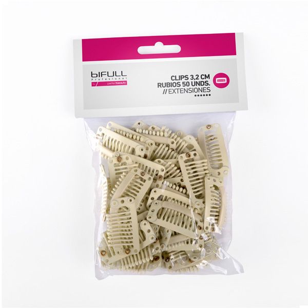 Clips Extensiones Rubios 3.2cm. 1ud.