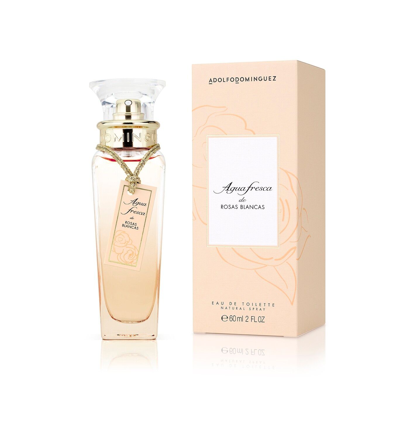 EDT Agua fresca de rosas blancas, Tamaño: 60 ml.