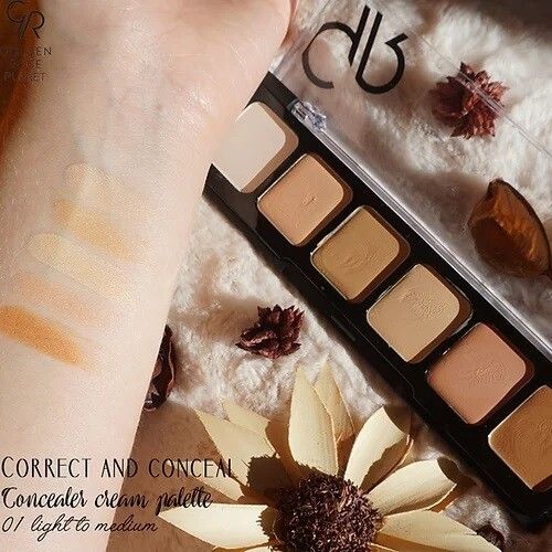 Paleta Correctores Correct &amp; Conceal Concealer Crema, Tono: 01