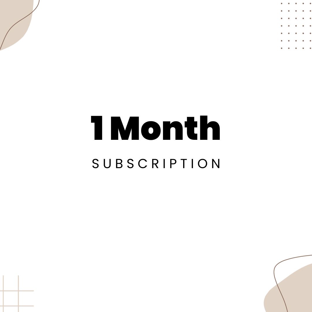 1 Month Subsciption