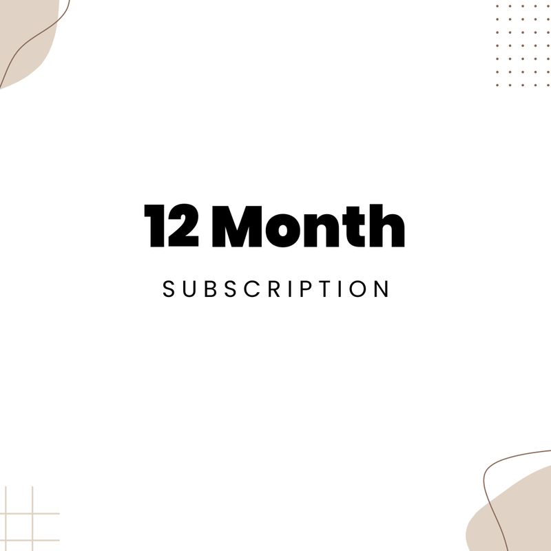 12 Months Subsciption