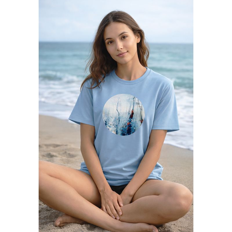 Serie "Agua - Agua 1" Azul Cielo