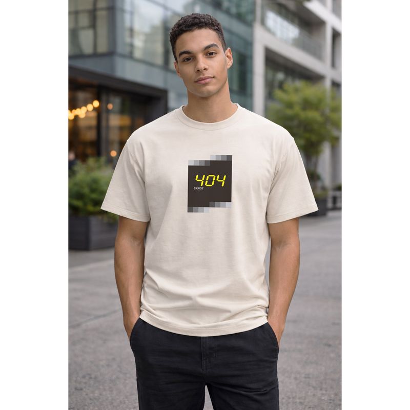 Serie Logotipo "404 Error" Blanco Roto Vintage