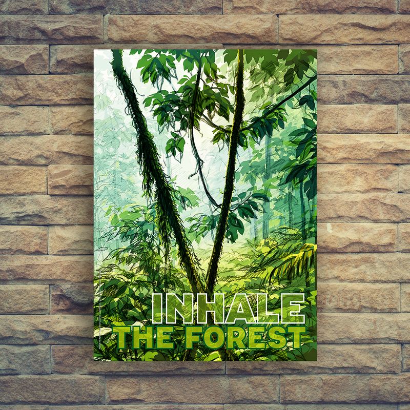 Póster "Inhale the Forest"