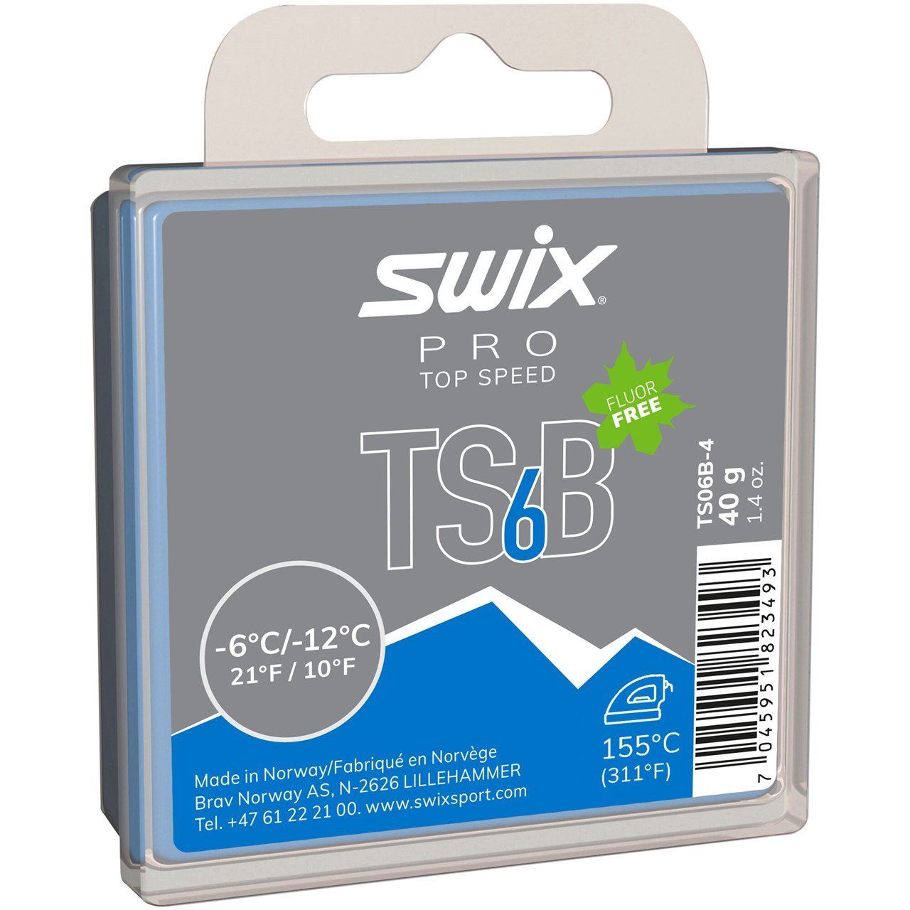 Swix TS6 Black -6°C/-12°C 40g