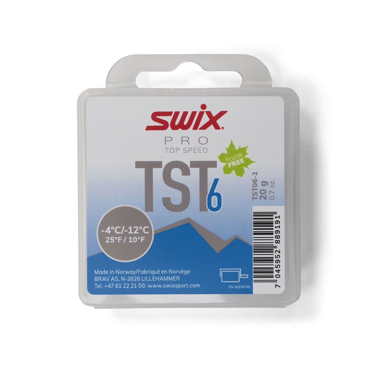 Swix TST6 Turbo Blue Wax 20g (-4°C/-12°C)