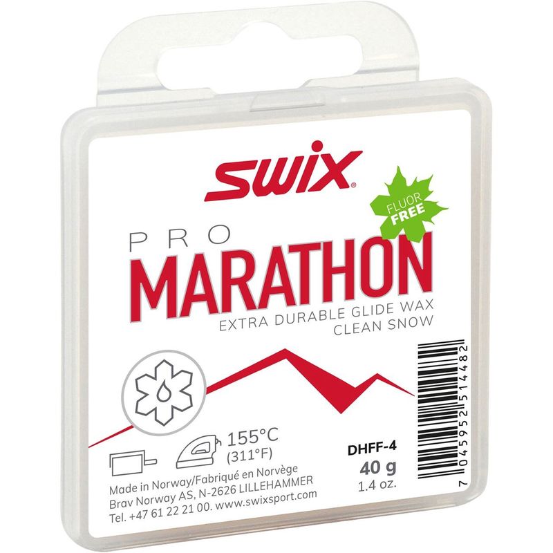 Swix Pure Marathon White Fluro Free Wax 40g