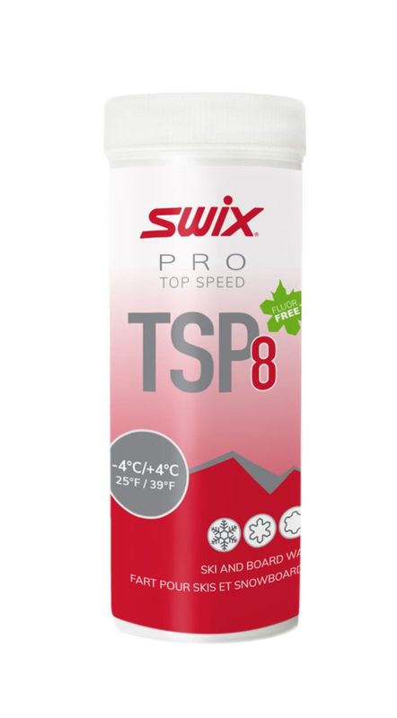 Swix TSP8 Red Wax -4°C/+4°C 40g