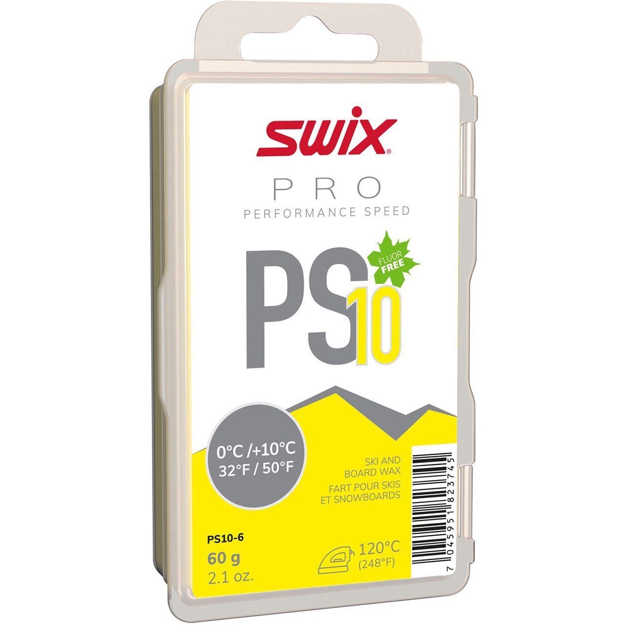 Swix PS10 Yellow Wax 0°C/+10°C 60g