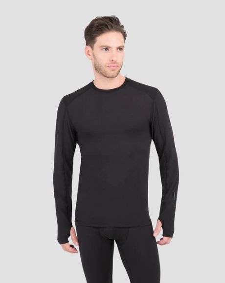 Terramar Men&#39;s Thermolater Midweight Performance Baselayer Crew Top