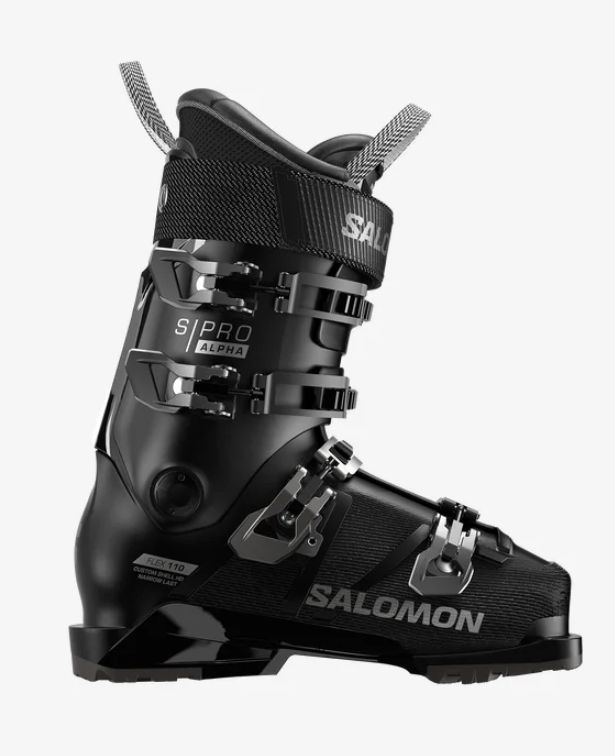Salomon S/Pro Alpha 110 Black/Dark Grey Met Black (24-26)