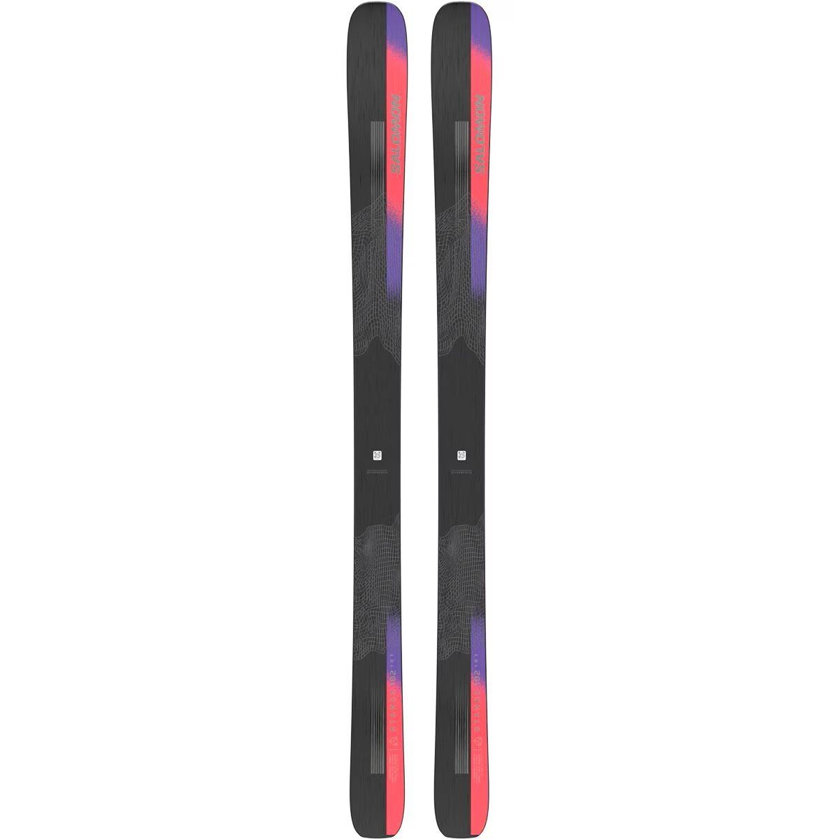 Salomon Stance 96 Black/Fiery Coral 24-26