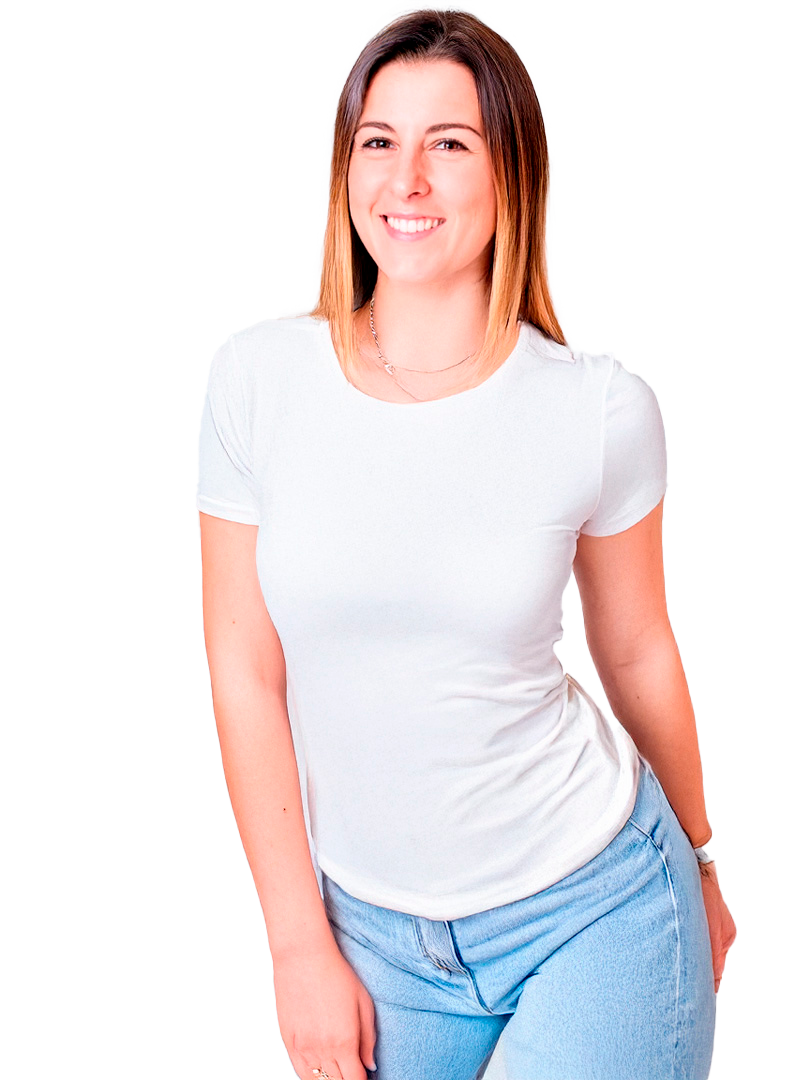 Camiseta de Chica blanca algodón 100% de 145/160Gr Descuentos por cantidades