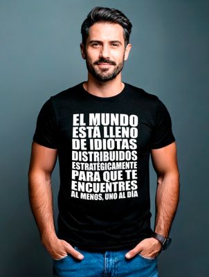 Camiseta El Mundo está lleno de idiotas