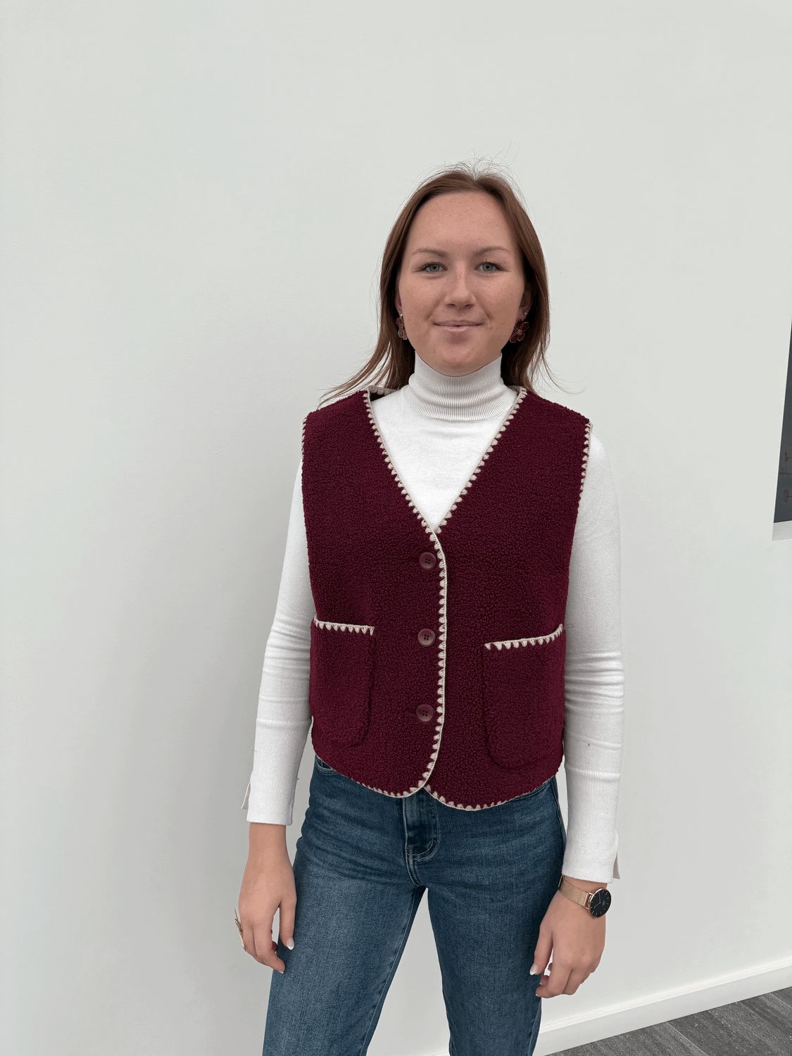 GILET BORDEAUX SALE