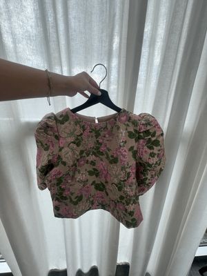 FLOWER BLOUSE SAGE GREEN