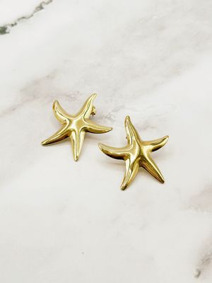 OORBELLEN ZEESTER GOUD