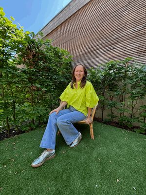 WIJDE BLOES MET POFMOUW ONE SIZE GROEN