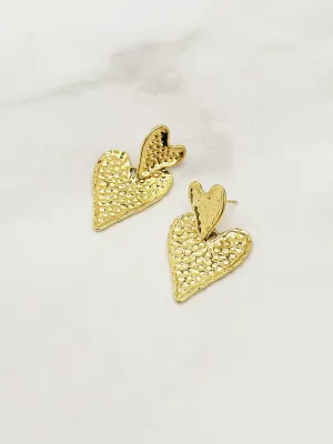 OORBELLEN GOUD HARTJE