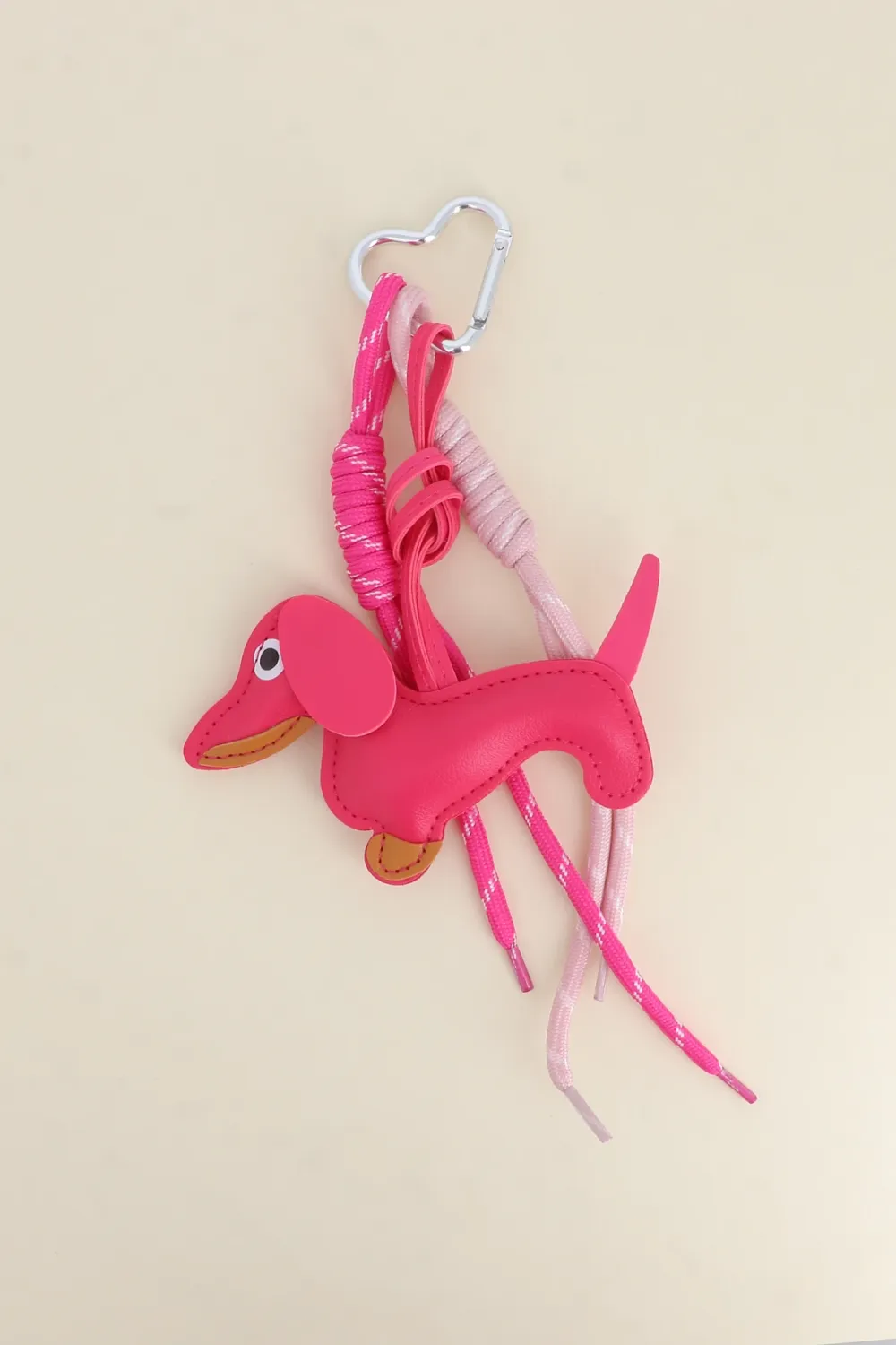 SLEUTELHANGER- BAG CHARMS TECKEL ROZE