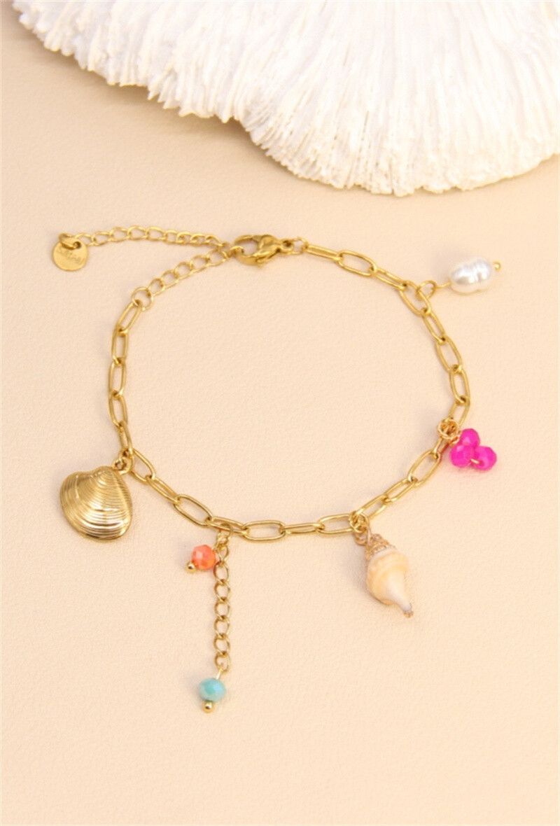 ARMBAND ZEESTER-SCHELPJES
