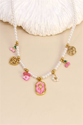 KETTING KERS ROZE