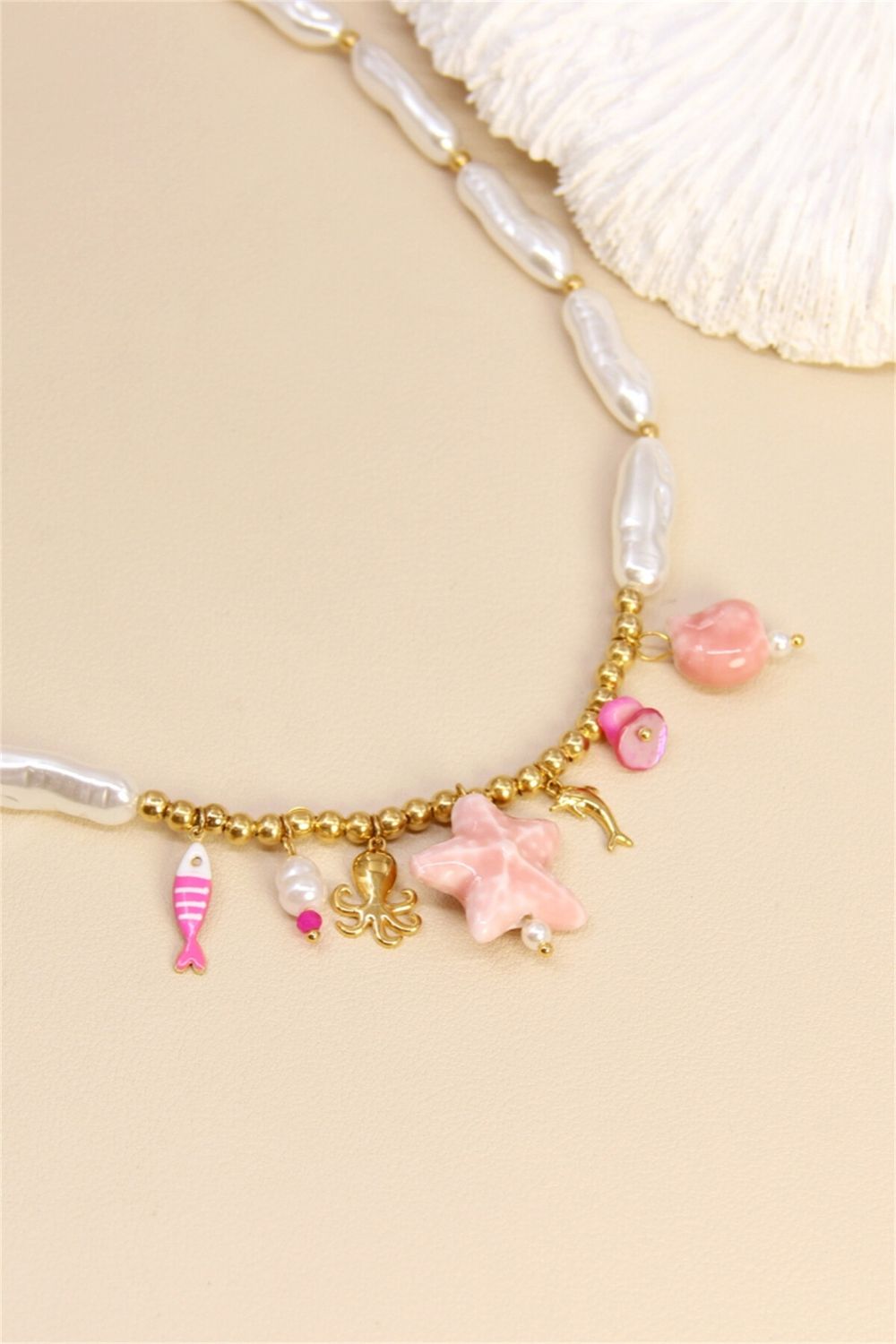 KETTING STER ROZE