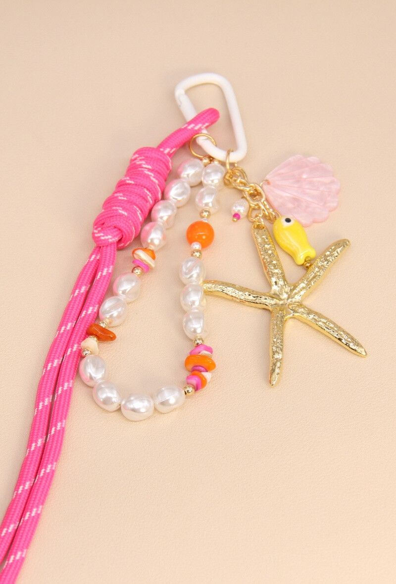 SLEUTELHANGER- BAG CHARMS ZEESTER ROZE