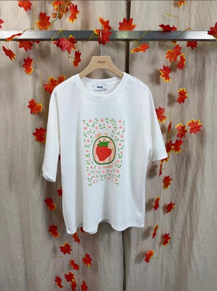 T-SHIRT SWEATER LIFE IS SWEET ONE SIZE