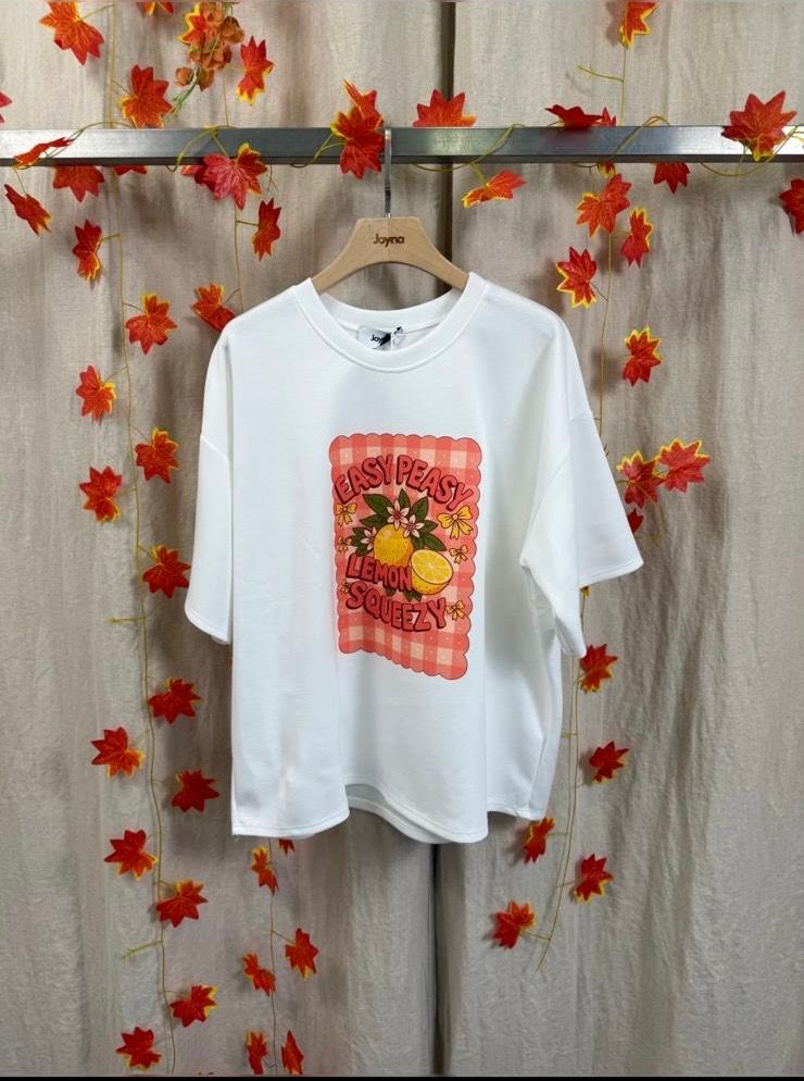 T-SHIRT EASY PEASY LEMON SQUEEZY ONE SIZE