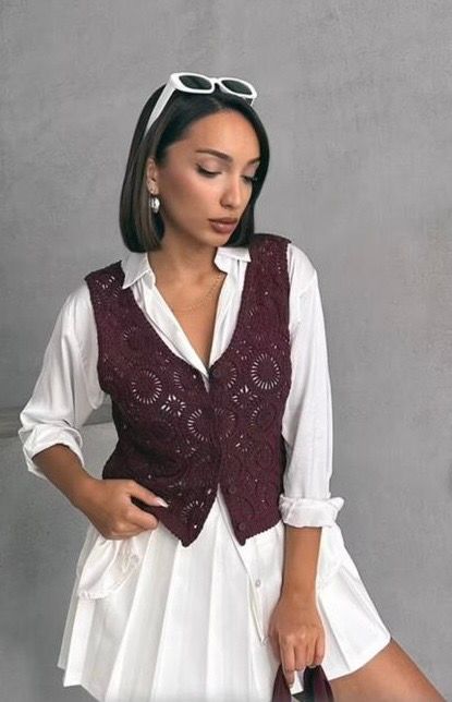 BORDEAUX GILET  ONE SIZE