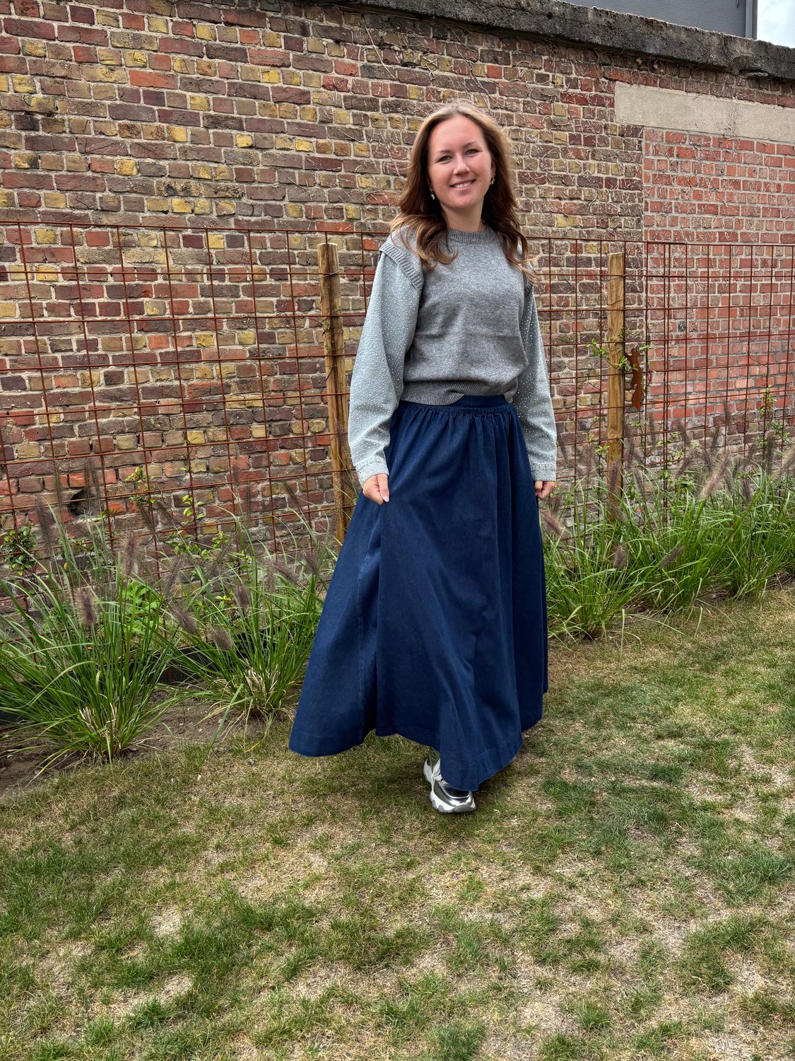 JEANS ROK LANG