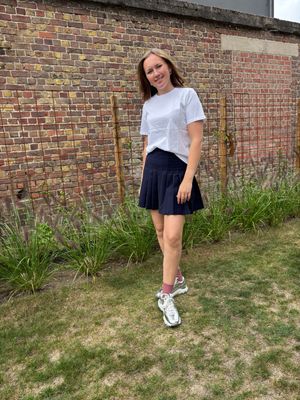 PLOOIROK/ SHORT DONKERBLAUW