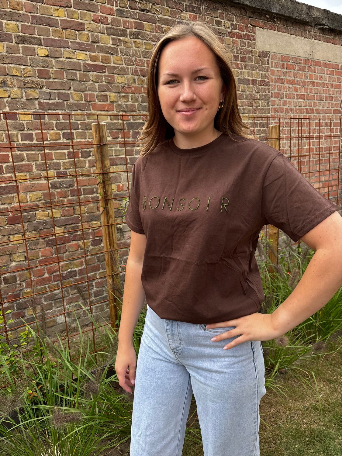 T-SHIRT BONSOIR BRUIN