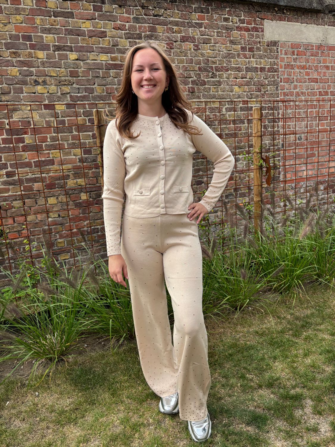 HUISPAK BEIGE STRASS-STEENTJES