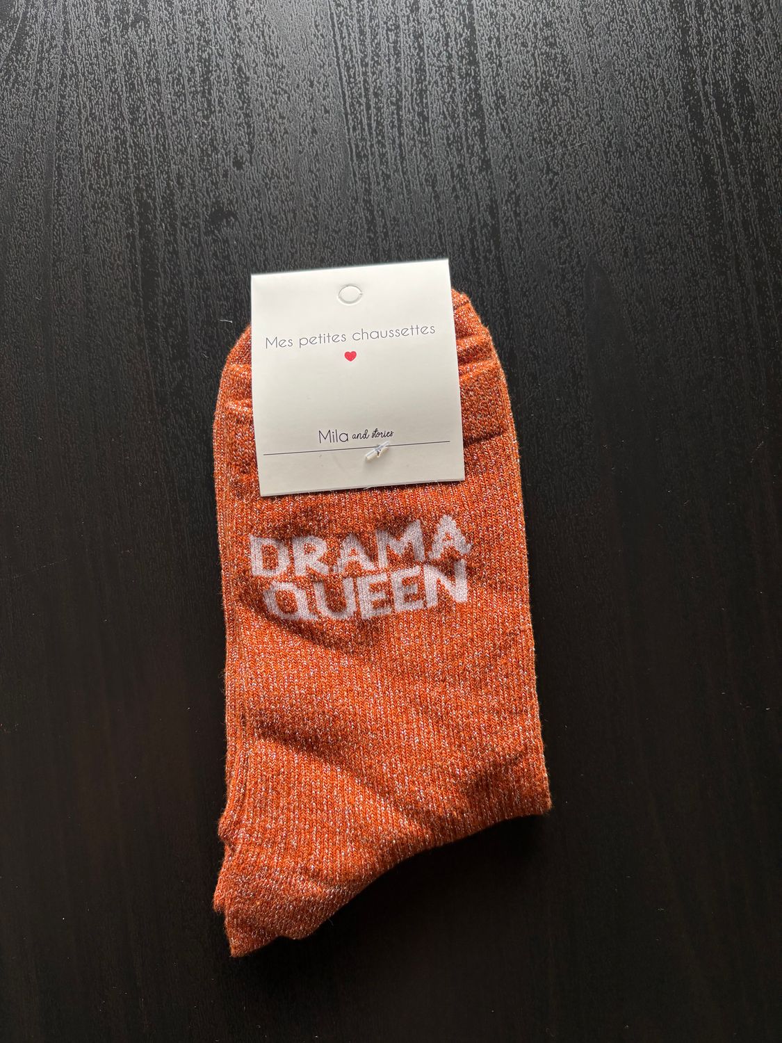 GLITTER KOUSEN ORANJE ‘DRAMA QUEEN’
