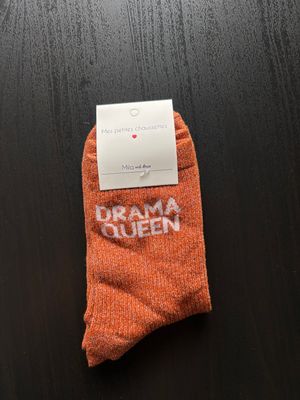 GLITTER KOUSEN ORANJE ‘DRAMA QUEEN’