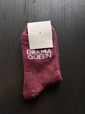 GLITTER KOUSEN BORDEAUX ‘DRAMA QUEEN’