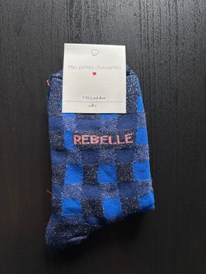 GLITTER KOUSEN BLAUW ‘REBELLE’
